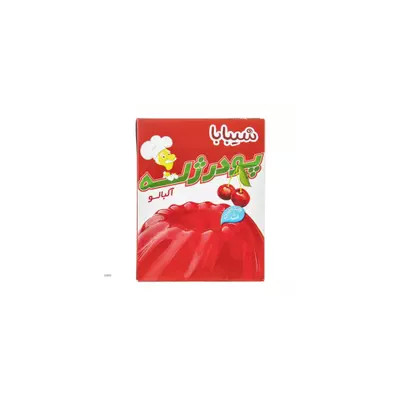 پودر ژله آلبالو شیبابا پاکت 100gr